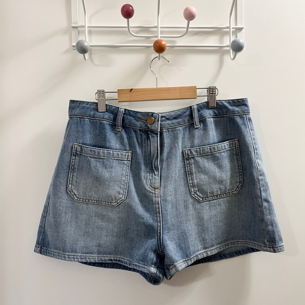 Reiss Lois Denim Shorts UK size 14
